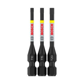   Bosch PRO Torx ütvecsavarozó bitkészlet, T10, T15, T20, 55 mm, 3 részes