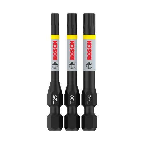 Bosch PRO Torx ütvecsavarozó bitkészlet, T25, T30, T40, 55 mm, 3 részes