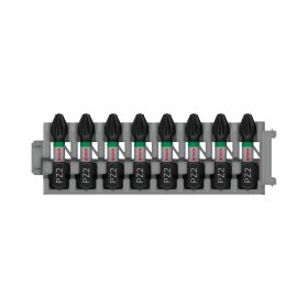   Bosch PRO Pozidriv ütvecsavarozó bitfej, PZ2, 25 mm, 8 db, Pick and Click