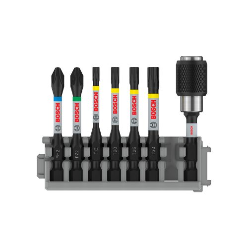 Bosch PRO ütvecsavarozó bitkészlet, 50 mm, 8 részes, vegyes, Pick and Click