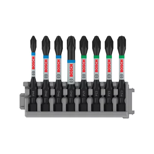 Bosch PRO ütvecsavarozó bitkészlet, 55 mm, 8 részes, vegyes, Pick and Click