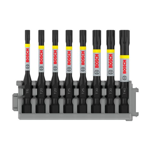 Bosch PRO Torx ütvecsavarozó bitkészlet, T15-T40, 55 mm, 8 db, Pick and Click