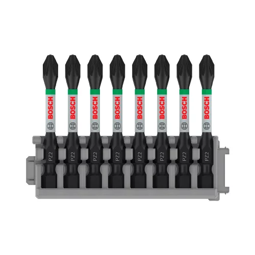 Bosch PRO Pozidriv ütvecsavarozó bitfej, PZ2, 55 mm, 8 db, Pick and Click