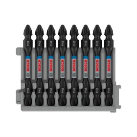   Bosch PRO kétvégű ütvecsavarozó bitfej, PH2, 65 mm, 8 db, Pick and Click