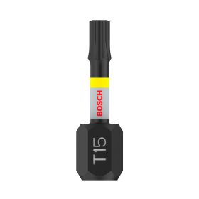 Bosch PRO Torx ütvecsavarozó bitfej, T15, 25 mm, 2 db