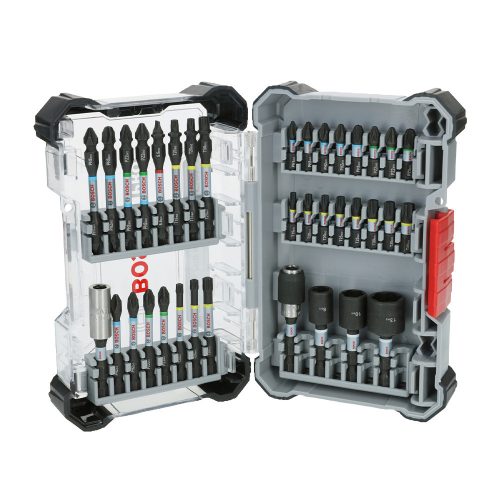 Bosch PRO Impact ütvecsavarozó bitfej és dugókulcs készlet, 36 részes, Pick and Click
