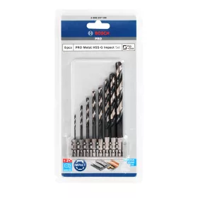   Bosch PRO HSS Impact Control DIN 338 fémfúrószár készlet 1/4" Bit befogással 2-10mm 8 részes