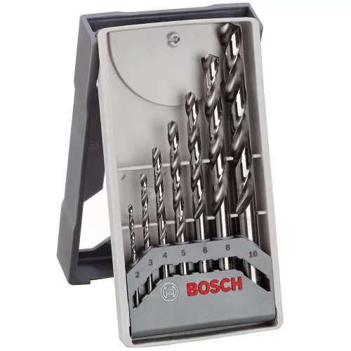 Bosch PRO HSS-G fémfúrószár készlet hengeres befogással 2-10mm 7 részes