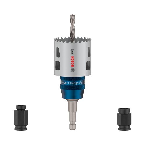 Bosch PRO Multi Material PC Plus körkivágó, 51 mm, kezdő készlet befogóval 5 részes