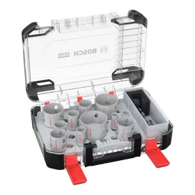   Bosch PRO PC Plus körkivágó készlet befogóval, 14 részes, 20,22,25,32,35,40,44,51,60,68,76 mm