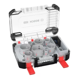   Bosch PRO Multi Material PC Plus körkivágó készlet befogóval, 11 részes, 25,32,40,54,60,68,76,86