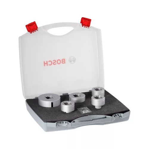 Bosch PRO száraz gyémánt fúrókorona készlet, X-LOCK, 20, 25, 35, 51, 68 mm 5 részes