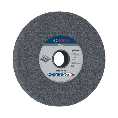 Bosch PRO köszörűkorong / csiszolókorong, 200x25x32 mm, G46, acélhoz, öntöttvashoz