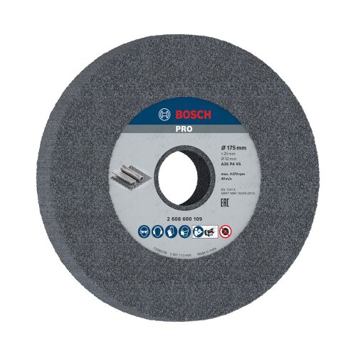 Bosch PRO köszörűkorong / csiszolókorong, 175x25x32 mm, G36, acélhoz, öntöttvashoz