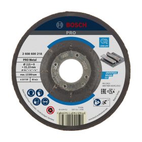   Bosch PRO hajlított csiszolótárcsa, nagyolótárcsa 115x6x22,23 mm, fémhez