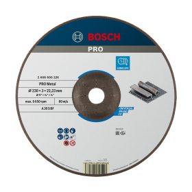 Bosch PRO hajlított vágókorong, 230x3x22,23 mm, fémhez