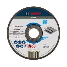 Bosch PRO egyenes vágókorong, 115x2,5x22,23 mm, fémhez