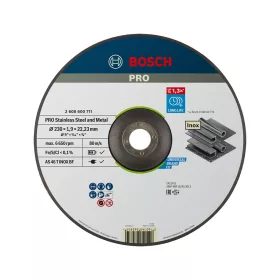  Bosch PRO hajlított vágókorong, 230x1,9x22,23 mm, inoxhoz, fémhez