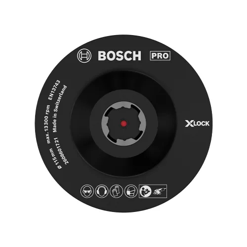 Bosch PRO alátéttányér X-LOCK, 115 mm, tépőzáras