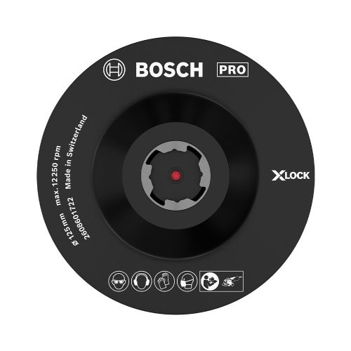 Bosch PRO alátéttányér X-LOCK, 125 mm, tépőzáras