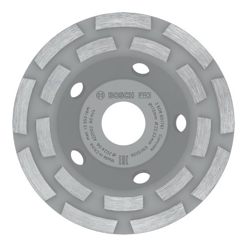 Bosch PRO gyémánt fazékkorong, 115 mm, sarokcsiszolóhoz, betonhoz, hosszú élettartam