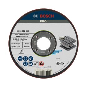   Bosch PRO félrugalmas csiszolótárcsa 125x3x22,23 mm, inoxhoz, fémhez