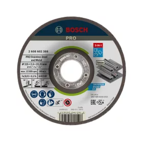   Bosch PRO 3-in-1 hajlított vágókorong, 115x2,5x22,23 mm, inoxhoz, fémhez