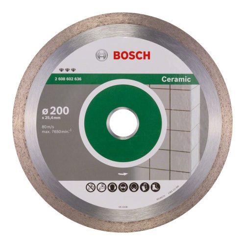 Bosch PRO Ceramic gyémánt vágókorong, 200x25,4 mm, márvány, csempe, kerámia