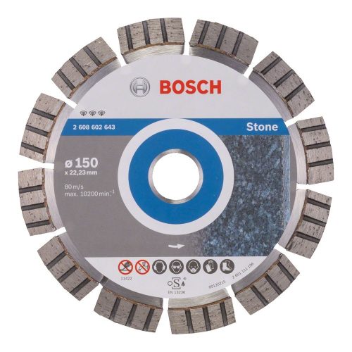 Bosch PRO Stone gyémánt vágókorong, 150x22,23 mm, vasbeton, gránit, terméskő