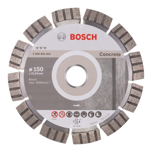 Bosch PRO Concrete gyémánt vágókorong, 150x22,23 mm, vasbeton, beton