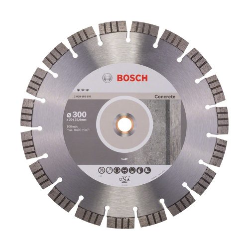 Bosch PRO Concrete gyémánt vágókorong, 300x20/25,4 mm, vasbeton, beton