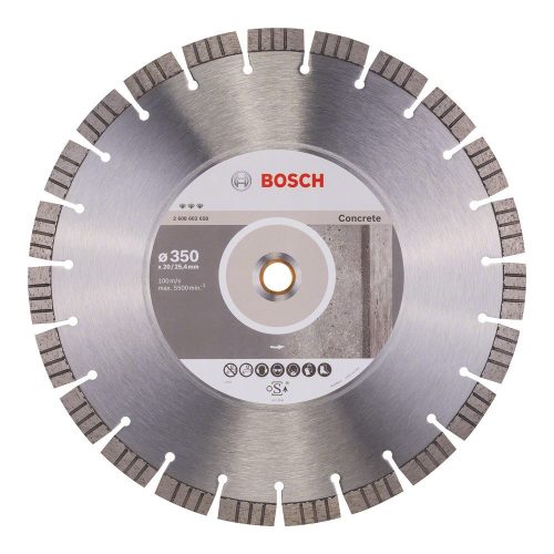 Bosch PRO Concrete gyémánt vágókorong, 350x20/25,4 mm, vasbeton, beton