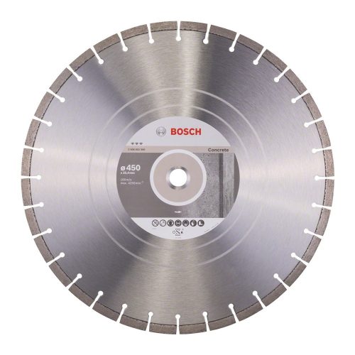 Bosch PRO Concrete gyémánt vágókorong, 450x25,4 mm, vasbeton, beton