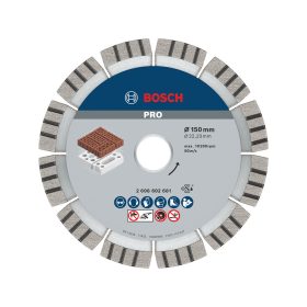   Bosch PRO Abrasive gyémánt vágókorong, 150x22,23 mm, cserép, mészkő, gipsz, gázbeton, beton