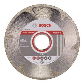   Bosch PRO Marble galvanizált gyémánt vágókorong, 115x22,23 mm, márvány