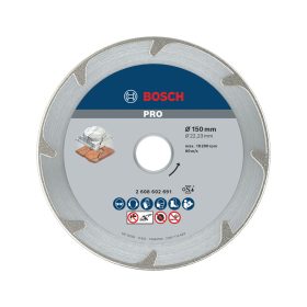   Bosch PRO Marble galvanizált gyémánt vágókorong, 150x22,23 mm, márvány