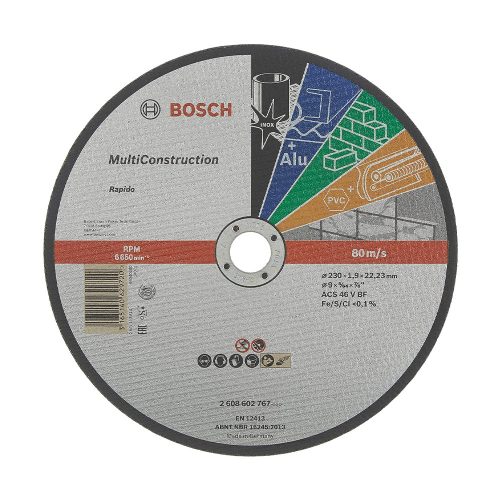 Bosch Multi Construction Rapido vágótárcsa 230x1,9x22,23mm