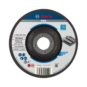 Bosch PRO hajlított vágókorong, 125x2,5x22,23 mm, fémhez