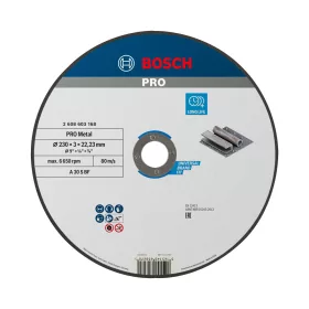 Bosch PRO egyenes vágókorong, 230x3x22,23 mm, fémhez