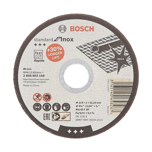 Bosch egyenes Inox vágókorong 115x1,0x22,23mm