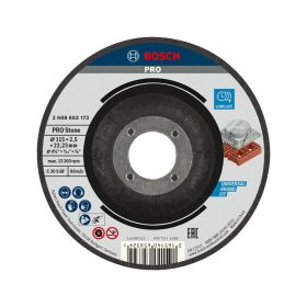   Bosch PRO hajlított Stone vágókorong, 115x2,5x22,23 mm, üreges tégla, márvány