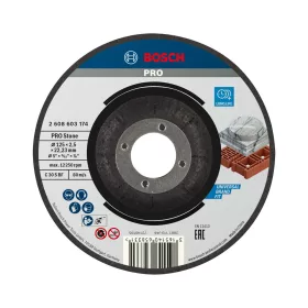   Bosch PRO hajlított Stone vágókorong, 125x2,5x22,23 mm, üreges tégla, márvány