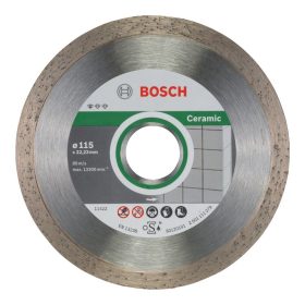   Bosch gyémánt vágókorong csempéhez 115x22,23x1,6mm 10db/cs