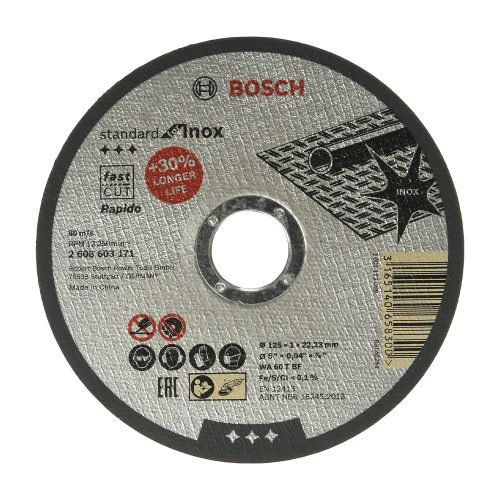 Bosch fémvágó korong egyenes 115x1,0x22,23mm 10db/cs
