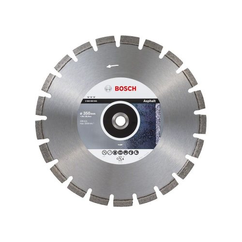 Bosch PRO Asphalt gyémánt vágókorong, 350x20/25,4 mm, aszfalt, friss beton