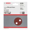 Bosch EXPERT C430 csiszolópapír excentercsiszolókhoz, fa és festék, , 5db 115mm, G120, 8 lyuk