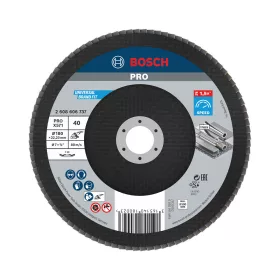   Bosch PRO X571 legyezőtárcsa, 180 mm, G40, inoxhoz, fémhez