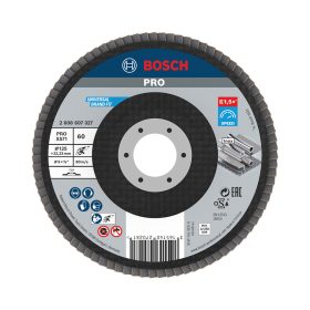   Bosch PRO X571 legyezőtárcsa, 125 mm, G60, inoxhoz, fémhez