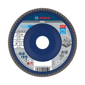   Bosch PRO X571 legyezőtárcsa, 115 mm, G60, inoxhoz, fémhez
