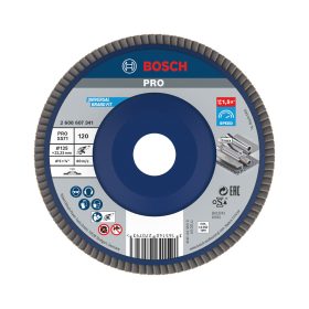   Bosch PRO X571 legyezőtárcsa, 125 mm, G120, inoxhoz, fémhez